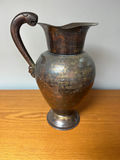 Antique metal pitcher with patina - thumbnail 1 of 3