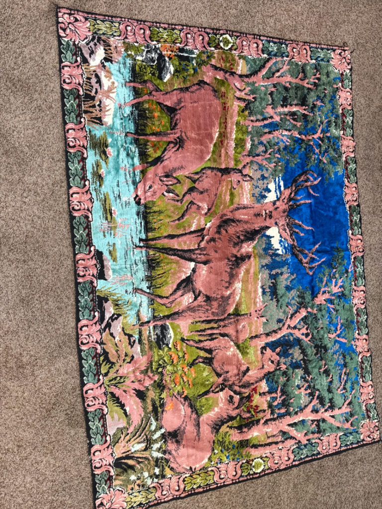 Deer Motif hanging Decorative Rug - image 1 of 4