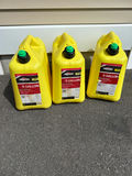 Three yellow 5-gallon diesel fuel containers - thumbnail 1 of 2