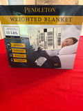 Pendleton 15 lb Blue Weighted Blanket - thumbnail 1 of 3