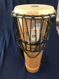 Djembe drum with rope-tuning - min bid $50 - thumbnail 3 of 3
