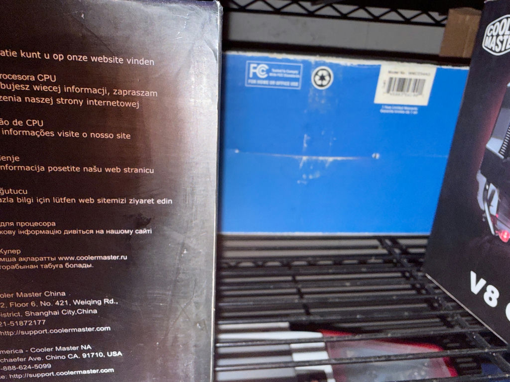 Multiple Cooler Master V8 GTS CPU Cooler boxes and Lenovo USB Keyboard box - image 4 of 4