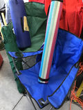 Blue Folding Camping Chair with Rolled Mats - thumbnail 3 of 3