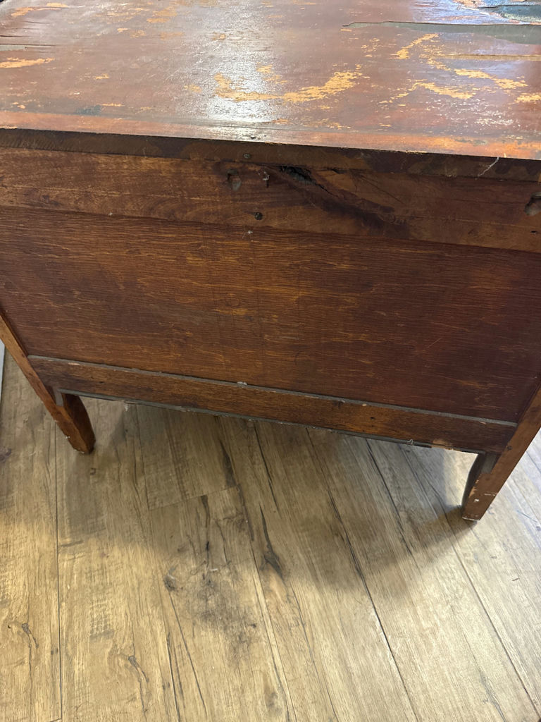 Vintage wooden chest of drawers with curved front - image 4 of 4