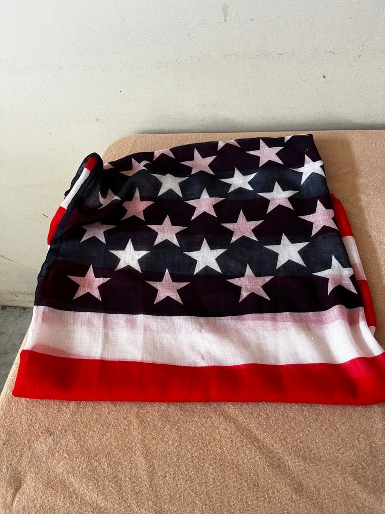 4x6 ft Nylon U.S. Flag in Annin Flagmakers Box and flag scarf - image 3 of 4