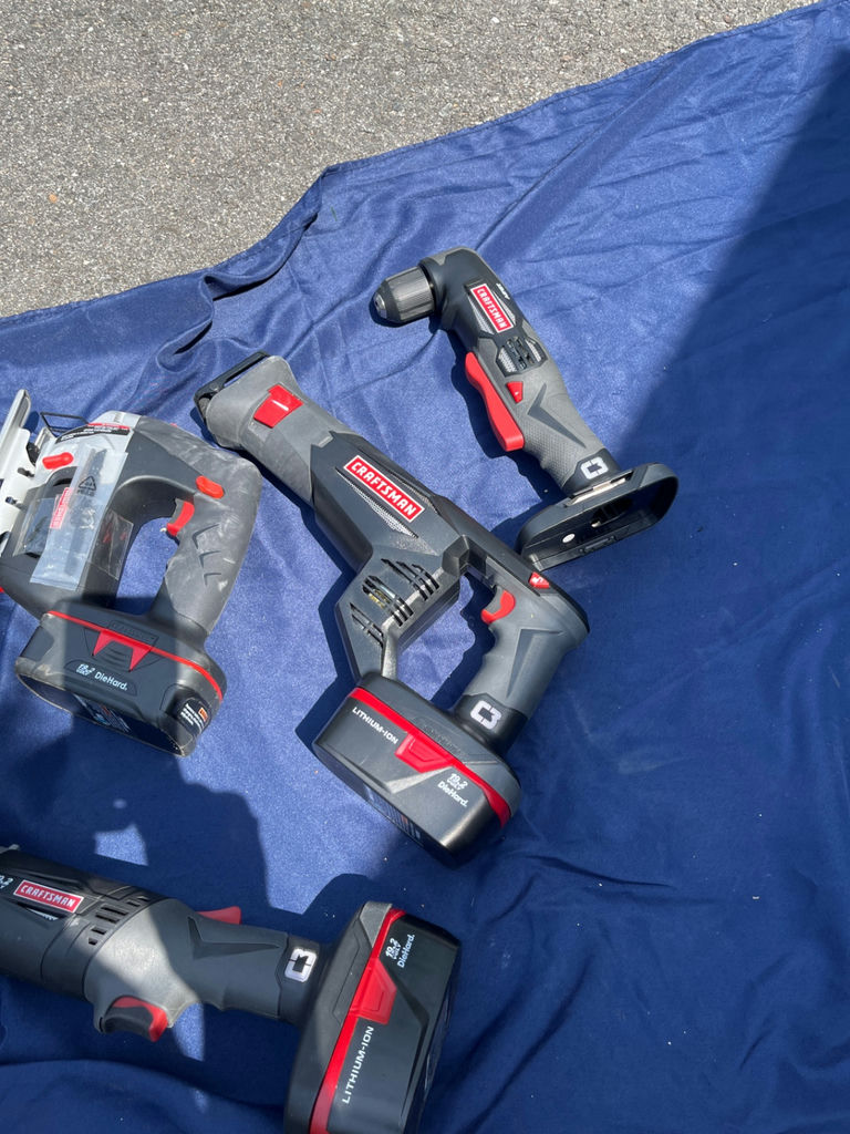 Craftsman cordless power tools with batteries and charger - image 4 of 4