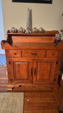 Vintage Tell City "Young Republic" Solid Hard Rock Maple Buffet & Hutch - thumbnail 1 of 6