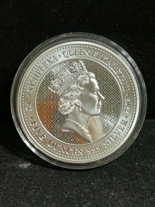 2022 St. Helena Coin. 5oz .999 Silver - image 1 of 2
