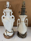 Vintage Ceramic Table Lamps With Floral And Gilt Decoration - thumbnail 2 of 3