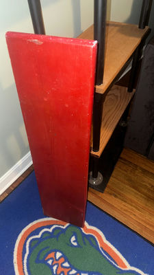 Red Wooden Shelf - Image 1 of 3