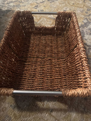 Wicker Basket Organizer - Image 1 of 2