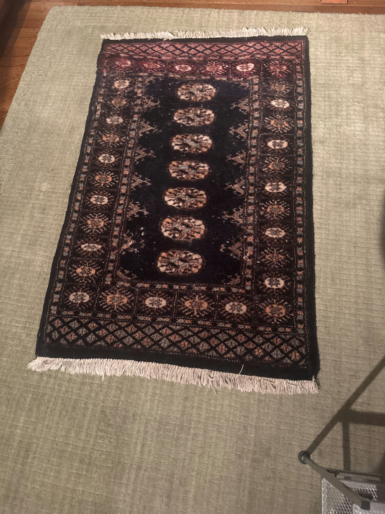 3”x2” Hand-made pakastani wool rug. Please see description* - image 1 of 3