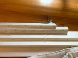 Beautiful Custom Lined Patterned Window Valance Curtains With Wood Frame And Brackets - thumbnail 3 of 4
