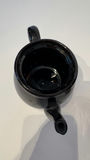 Vintage Single-Serving Ceramic Teapot Lot - Set of 2, Glossy Chocolate Brown & Black Glaze - thumbnail 7 of 8