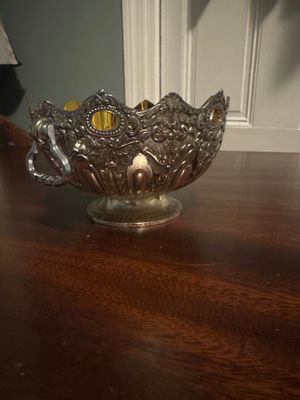 Montieth Silverplated Bowl - Image 1 of 6