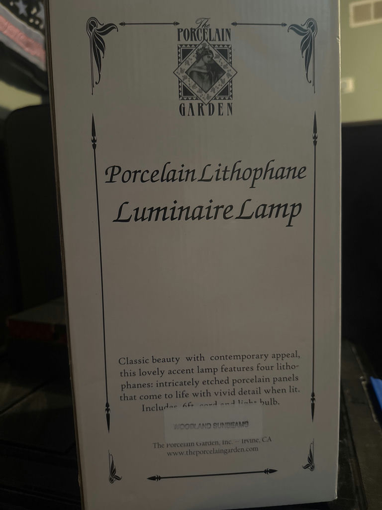 Vintage Porcelain Lithophane Lamp - image 2 of 5