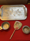 Assorted vintage metal vanity and collectible items - thumbnail 2 of 8