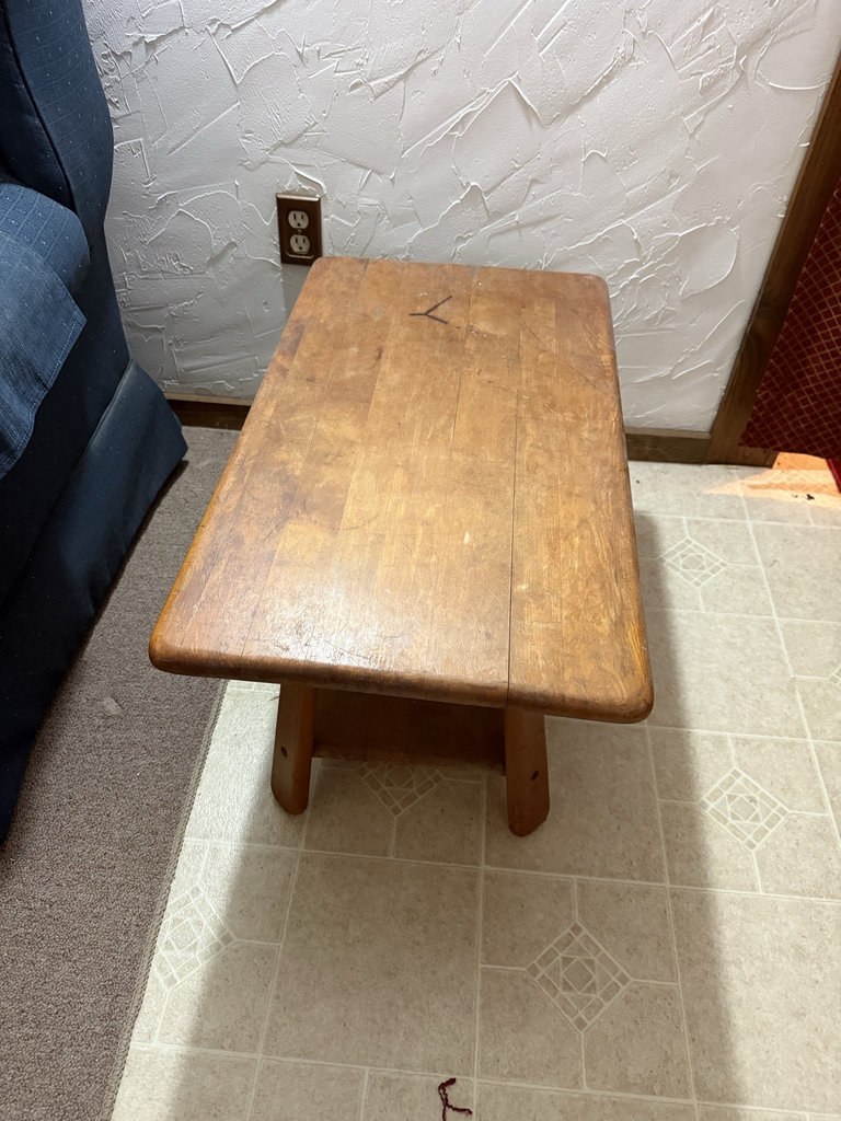 Rectangular wooden coffee table with lower shelf - image 5 of 5