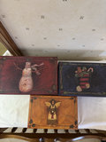 Christmas angel decor with decorative boxes and figurines - thumbnail 2 of 6