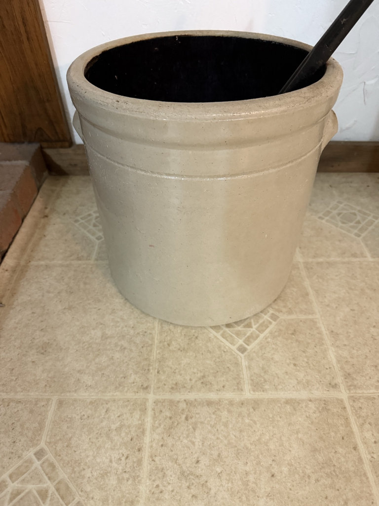 4-Gallon Stoneware Crock with Paddle - image 2 of 4