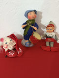 Vintage Anna Lee Elf Dolls with Drummer and Accessories - thumbnail 1 of 6
