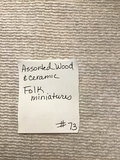 Assorted wood and ceramic folk miniatures - thumbnail 2 of 3