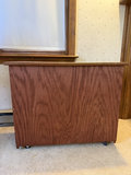 Wooden Two-Shelf Bookcase on Wheels - thumbnail 5 of 9
