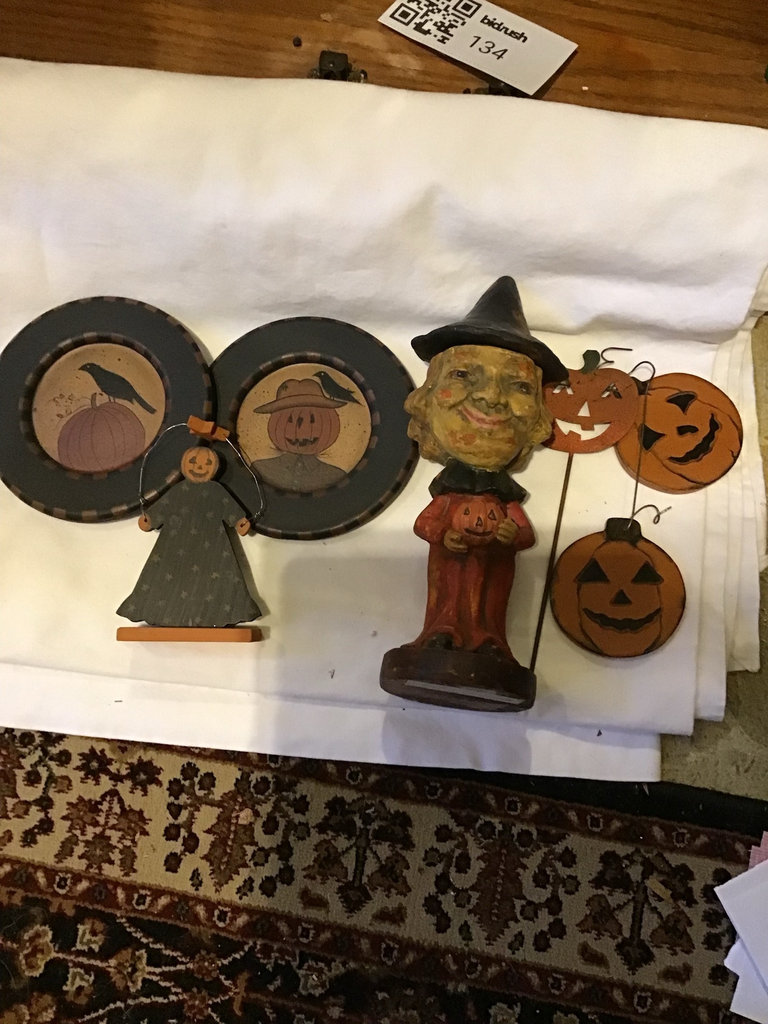 Wooden Halloween and Autumn Decorations Set - image 1 of 3