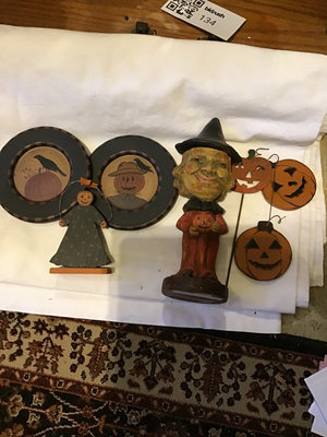 Wooden Halloween and Autumn Decorations Set - Image 1 of 3