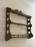 Hanging Wooden Heart Wall Shelf - thumbnail 2 of 7