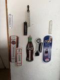Collection of vintage advertising signs and thermometers - thumbnail 1 of 7