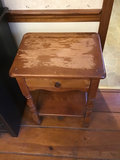 Small maple side table with drawer - thumbnail 1 of 3