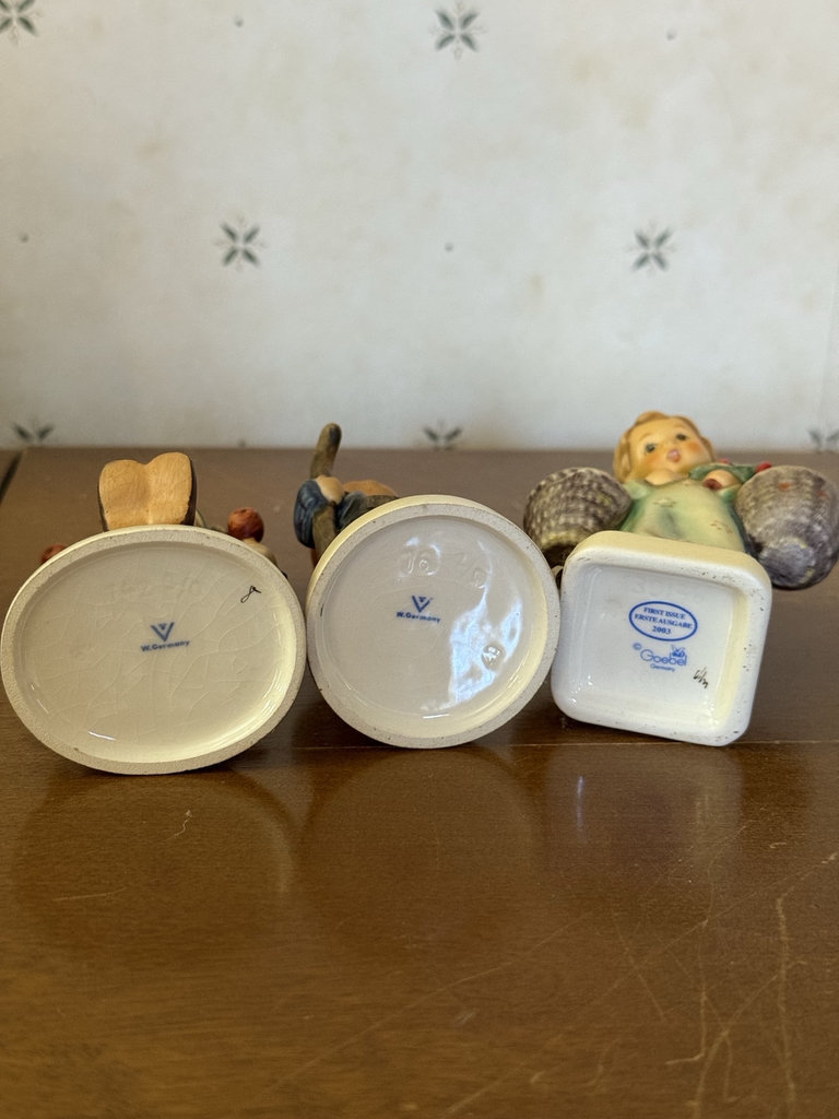 Set of three Goebel Hummel figurines: Apple Tree Boy, Little Hiker, Christmas Angel - image 9 of 11