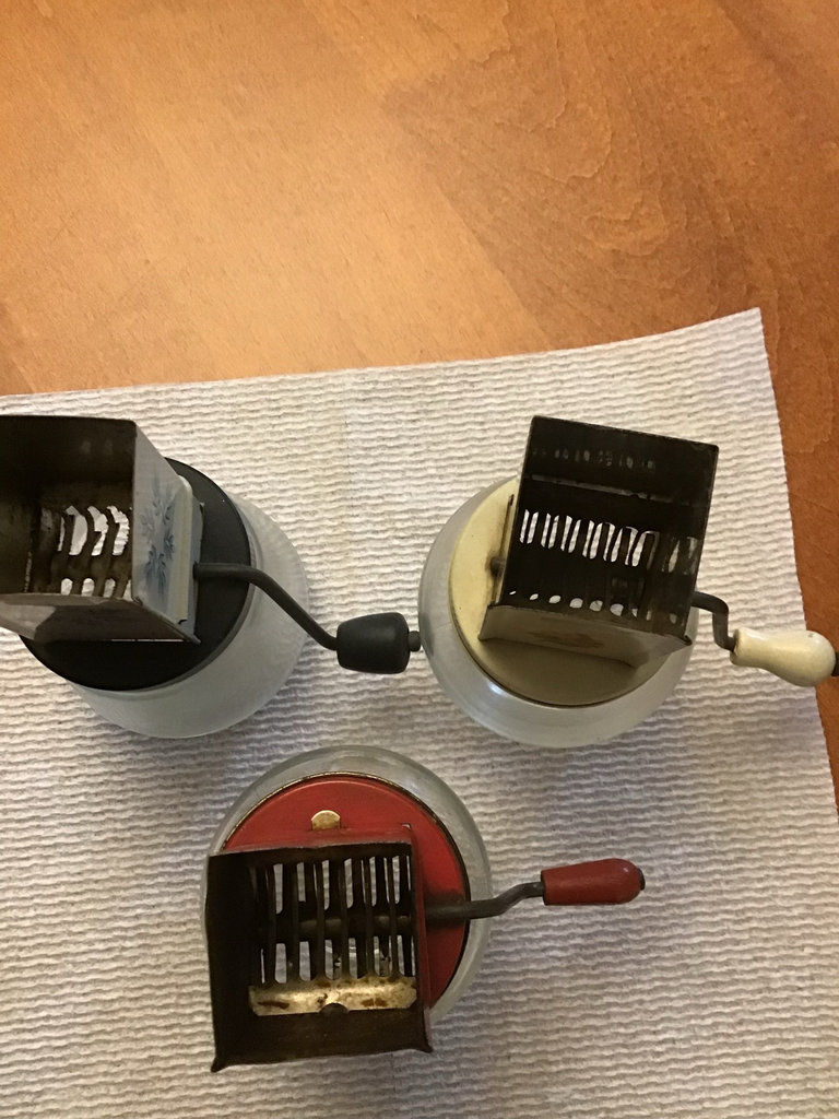 Three vintage hand-crank nut grinders - image 1 of 4