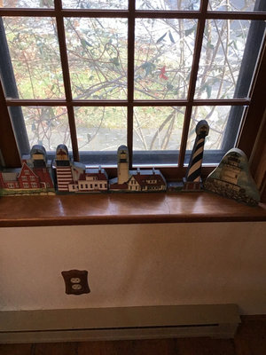 Five wooden lighthouse plaques - Image 1 of 3