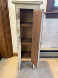 Hand-painted floral small wooden cabinet with door and shelves - thumbnail 5 of 8