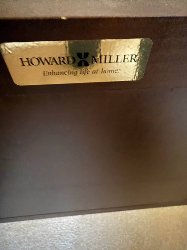 Dark wood entertainment console with Samsung TV - image 5 of 7
