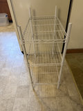 White metal 3-shelf wire rack - thumbnail 2 of 5