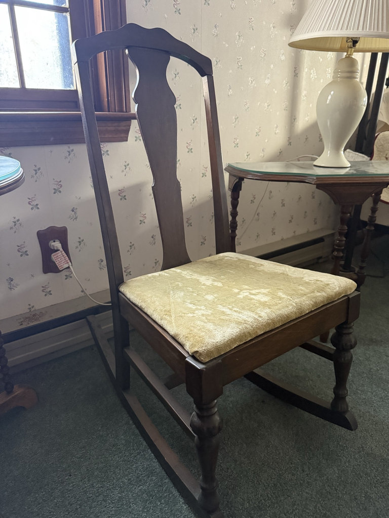 Two end tables, a rocking chair, and a table lamp - image 3 of 6