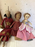 Six handmade vintage cloth dolls - thumbnail 3 of 7