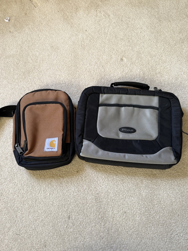 Suitcase and assorted travel bags - image 2 of 7