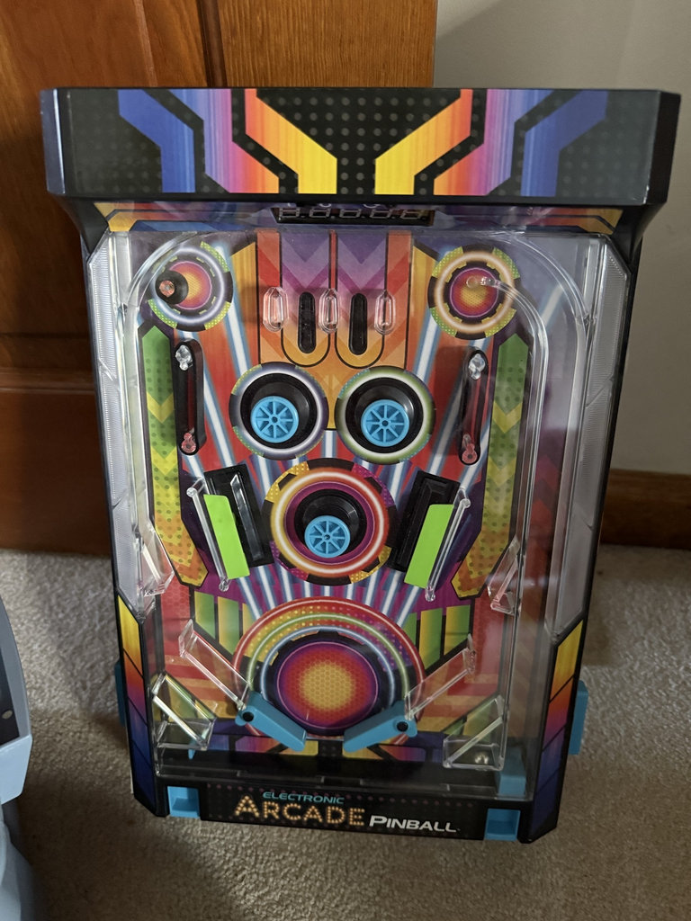 Arcade pinball, pick-up sticks, and LEGO-style building bricks - image 4 of 8