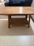 Rectangular wooden coffee table with lower shelf - thumbnail 2 of 5