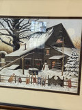 Framed Snowy Day Scene Wall Art - thumbnail 3 of 7
