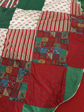Christmas Patchwork Quilt with Stocking Panel - thumbnail 4 of 11
