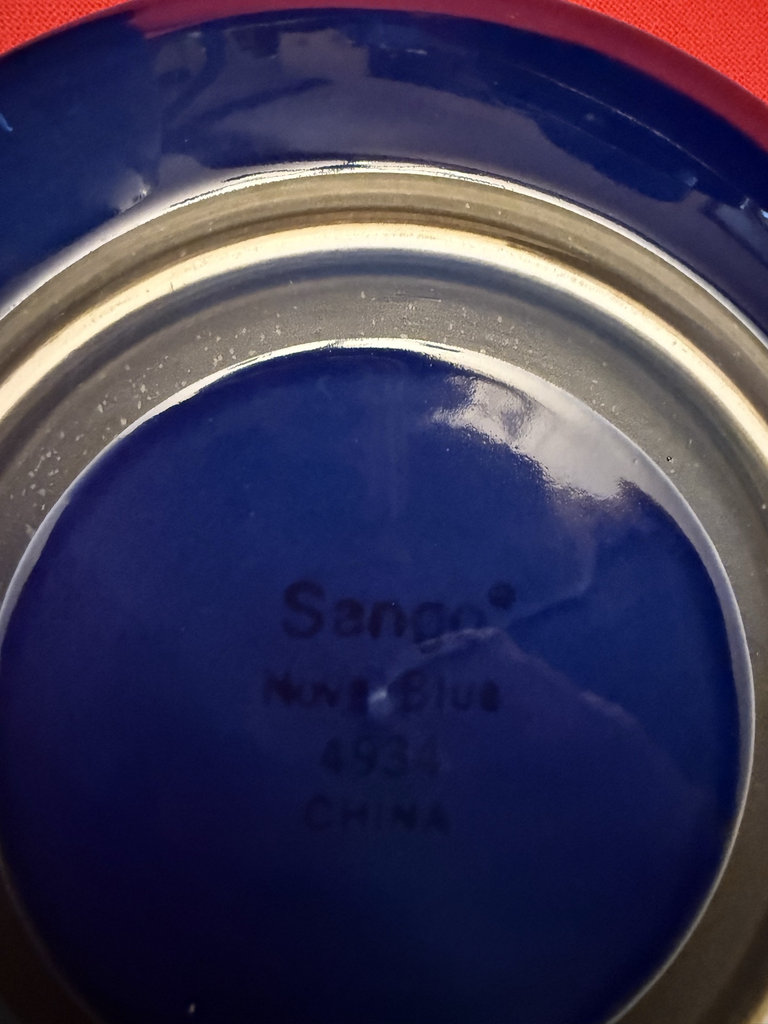 Sango Now Blue dinnerware set for four - image 4 of 6