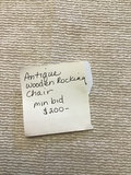 Antique wooden rocking chair - thumbnail 3 of 4