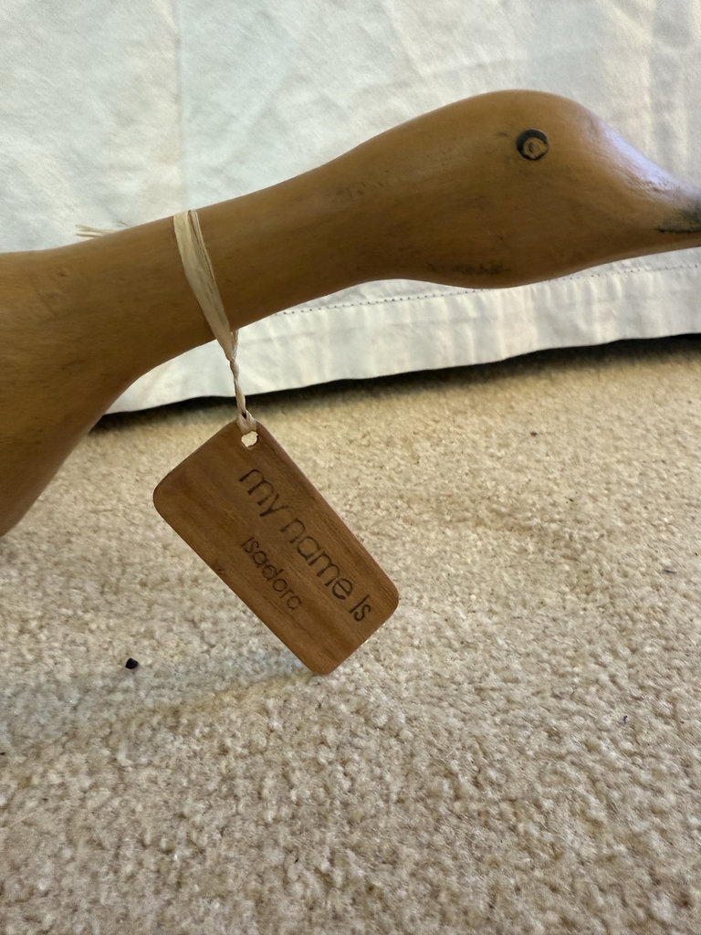 Three wooden bird sculptures: two ducks and a raven - image 3 of 11