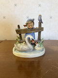 Goebel Hummel Figurine Set: Goose Girl, Chick Girl, Feeding Time, Feathered Friends - thumbnail 8 of 13