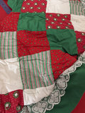 Christmas Patchwork Quilt with Stocking Panel - thumbnail 7 of 11